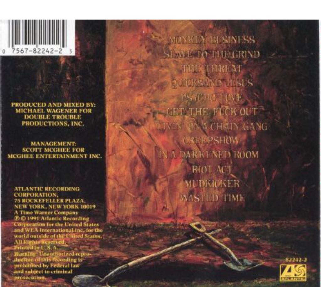 Slave To The Grind - Skid Row (CD) music collectible [Barcode 3013042224225] - Main Image 2