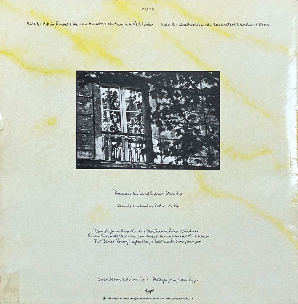 Brilliant Trees - Sylvian, David (CD) music collectible [Barcode 071112646486] - Main Image 2