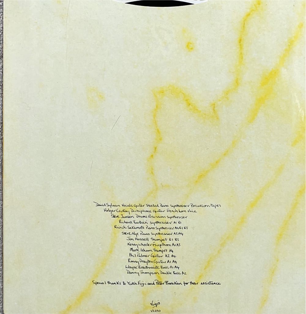Brilliant Trees - Sylvian, David (CD) music collectible [Barcode 071112646486] - Main Image 4
