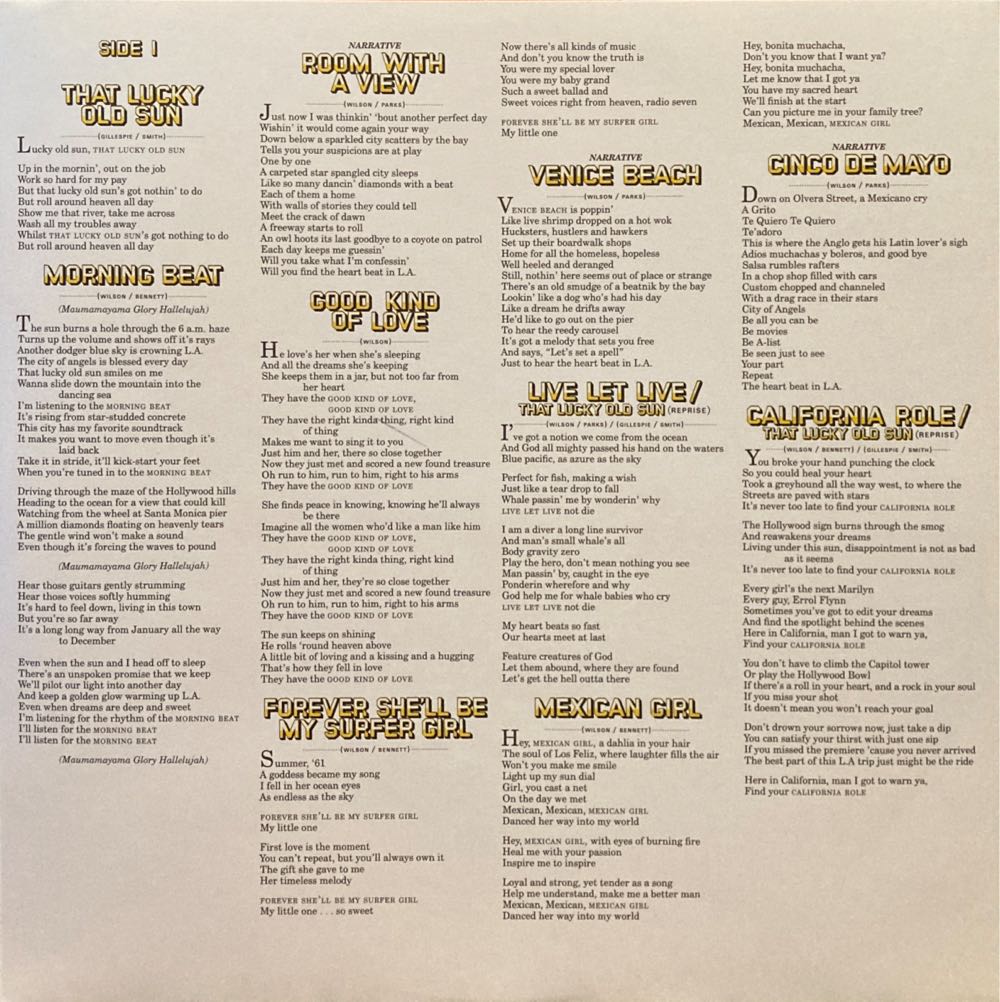 That Lucky Old Sun - Wilson, Brian (12”) music collectible [Barcode 5099923414211] - Main Image 4