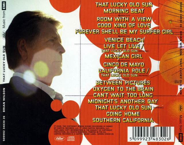 That Lucky Old Sun - Brian Wilson (CD) music collectible [Barcode 5099923414228] - Main Image 2