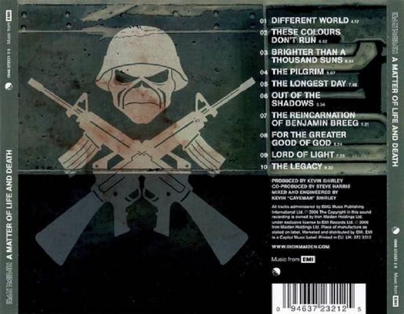 A Matter Of Life And Death - Iron Maiden (CD) music collectible [Barcode 094637321720] - Main Image 2