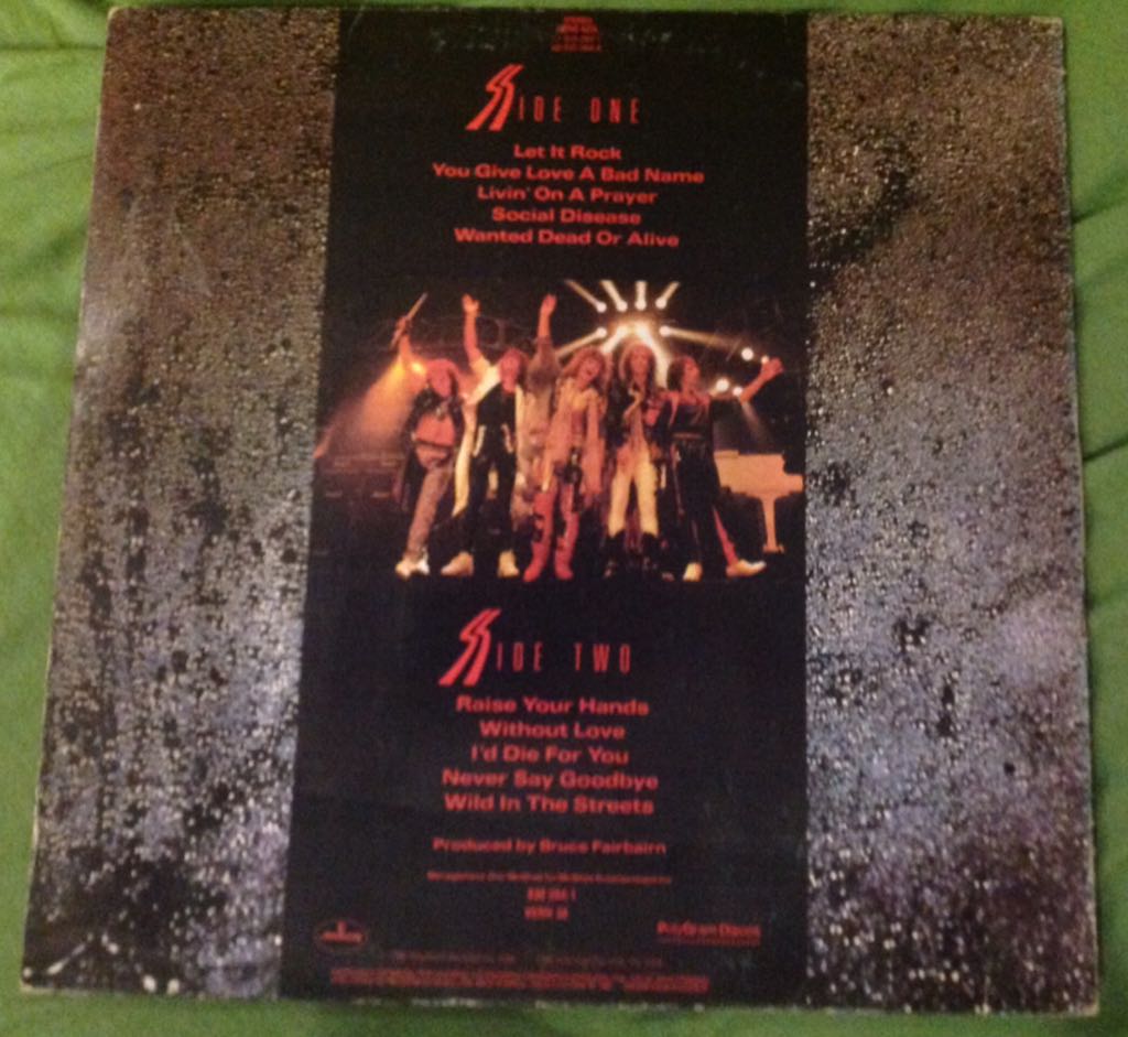 Slippery When Wet - Bon Jovi (12”) music collectible [Barcode 6001210007227] - Main Image 2