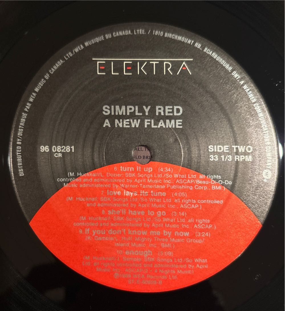 A New Flame - Simply Red (12”) music collectible [Barcode 075596082815] - Main Image 4