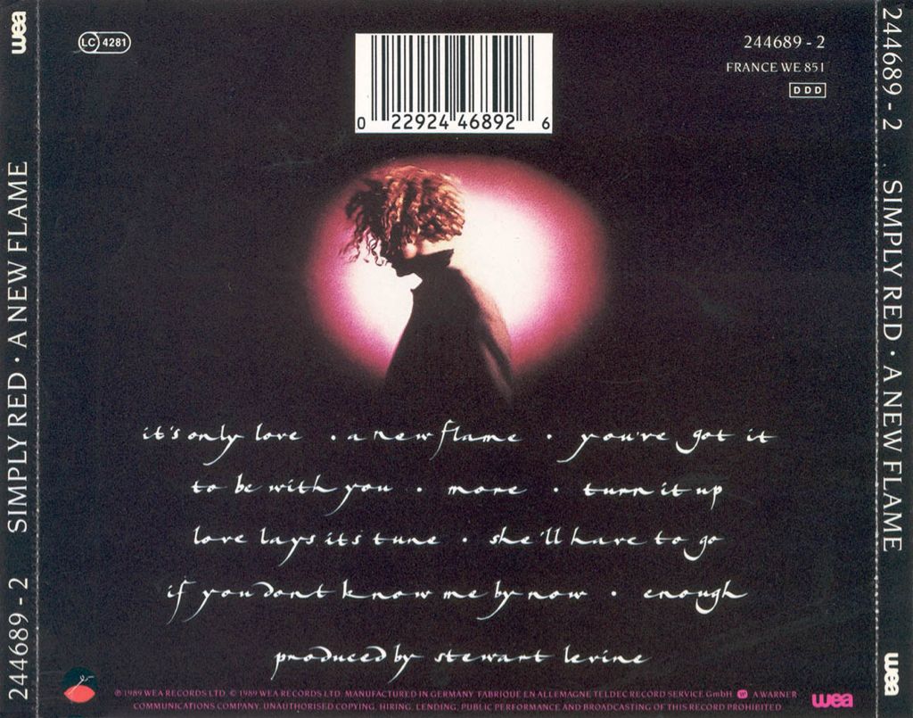 New Flame (MP3) - Simply Red (MP3) music collectible [Barcode 075596082822] - Main Image 2