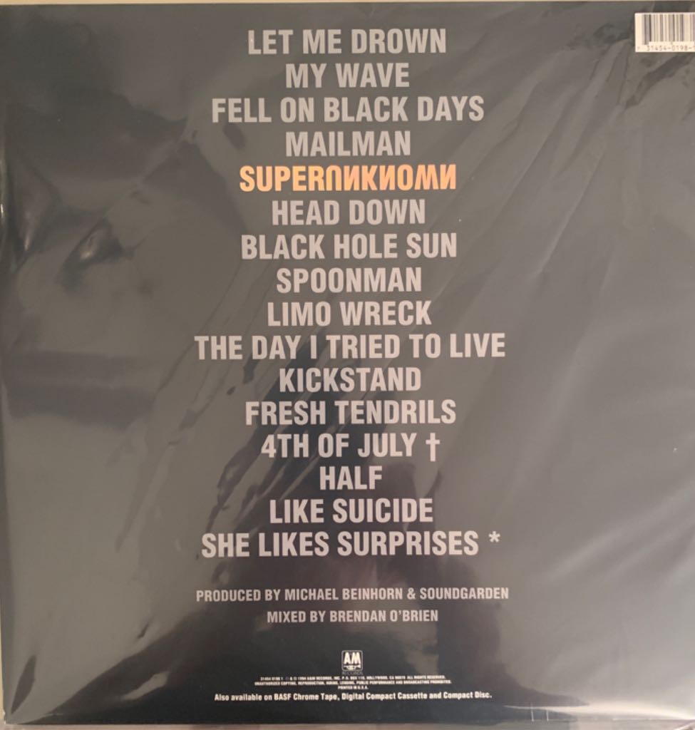 Superunknown - Soundgarden (12”) music collectible [Barcode 731454021517] - Main Image 2