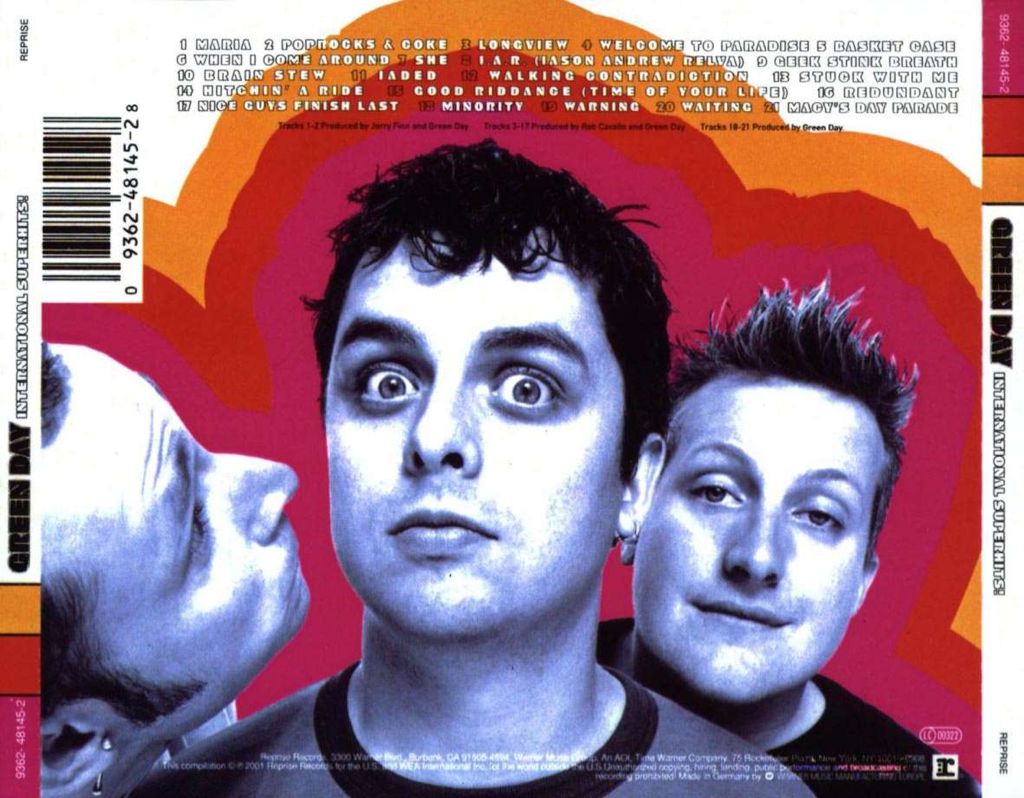 International Superhits! - Green Day (CD - 61) music collectible [Barcode 9325583013423] - Main Image 2