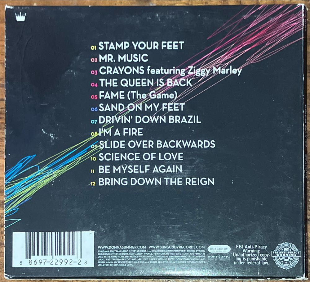 Crayons - Donna Summer (CD) music collectible [Barcode 886972299228] - Main Image 2