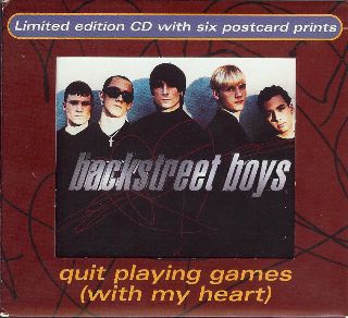 Quit Playing Games (With My Heart) (Single) - Backstreet Boys (CD) music collectible [Barcode 012414245328] - Main Image 1
