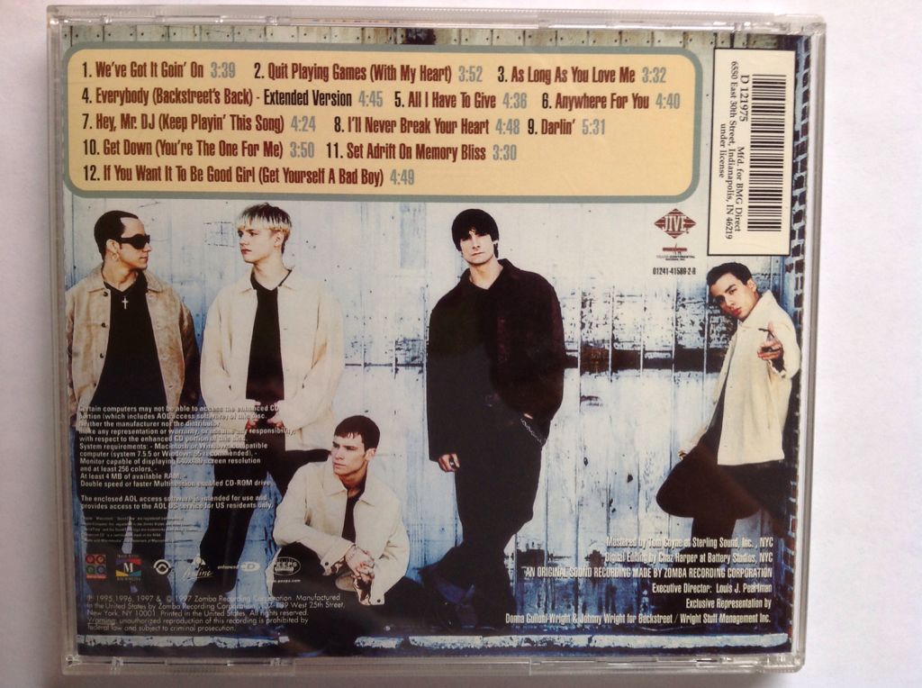 Backstreet Boys - Backstreet Boys (CD - 52) music collectible [Barcode 012414158925] - Main Image 2