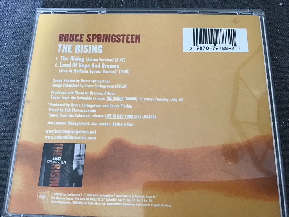 The Rising - Springsteen, Bruce (CD) music collectible [Barcode 098707978821] - Main Image 2