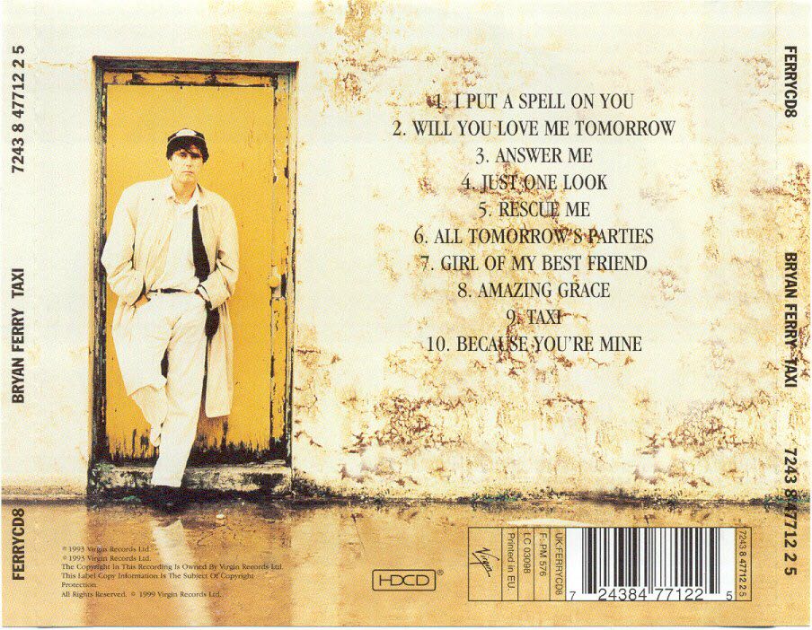 Taxi - Bryan Ferry (CD) music collectible [Barcode 077778699828] - Main Image 2