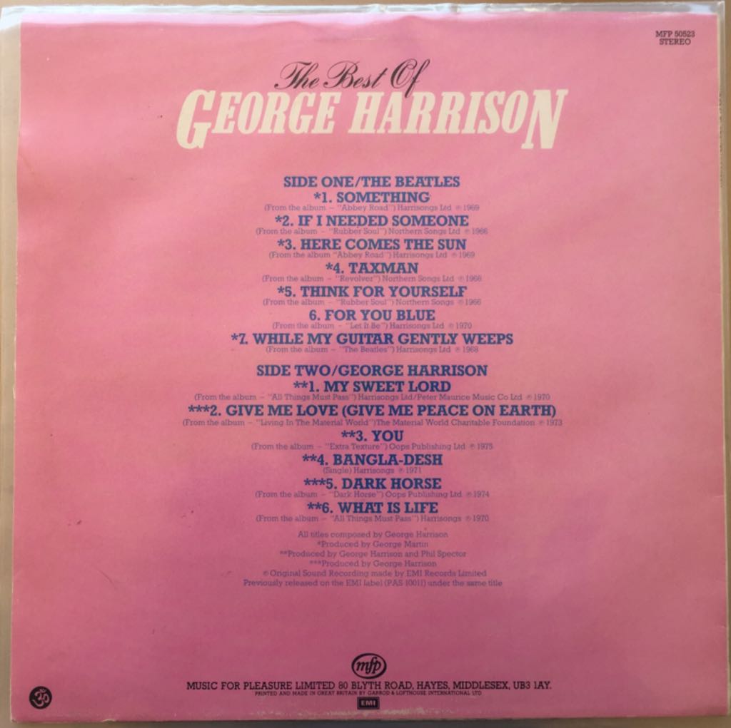 Best Of George Harrison, The - Harrison, George (CD) music collectible - Main Image 2