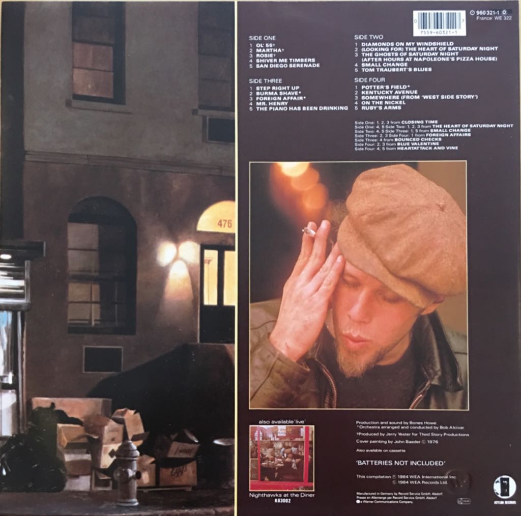 Asylum Years - Tom Waits (12” - 71) music collectible [Barcode 075596032117] - Main Image 2