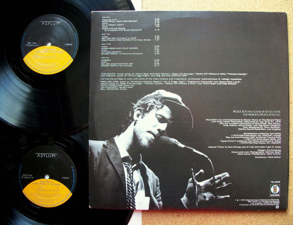 Nighthawks At The Diner - Waits, Tom (12” - 74) music collectible [Barcode 8714092756715] - Main Image 2