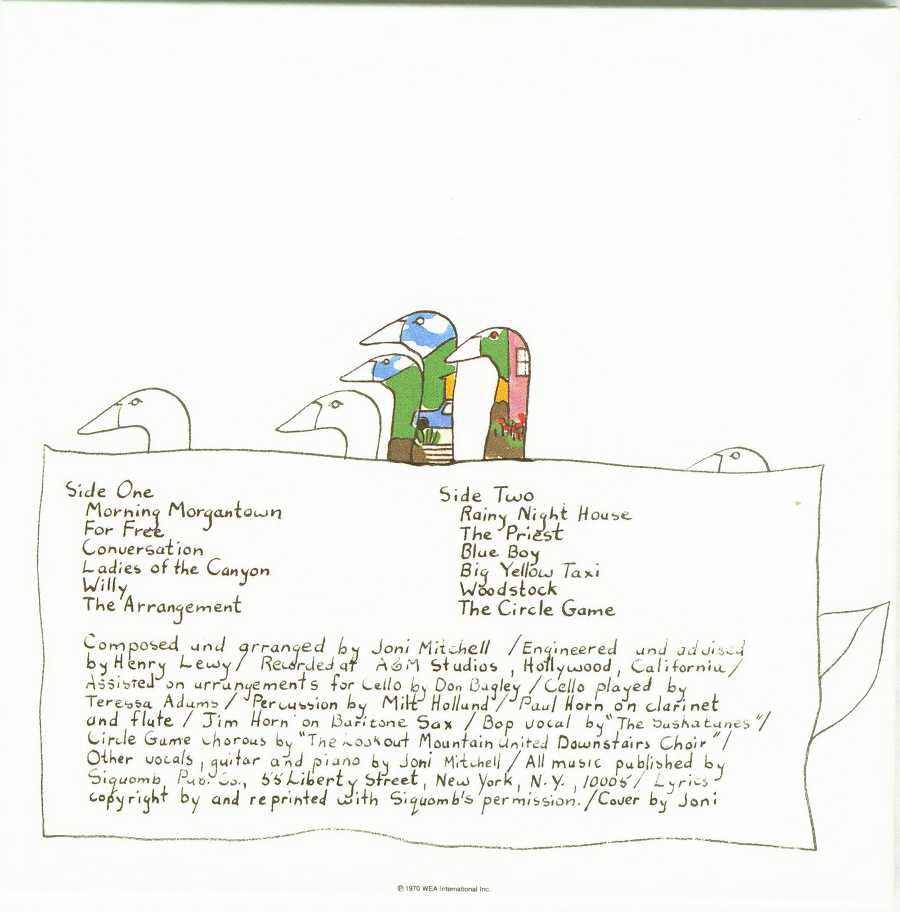 Ladies Of The Canyon - Mitchell, Joni (12” - 45) music collectible [Barcode 075992745017] - Main Image 2