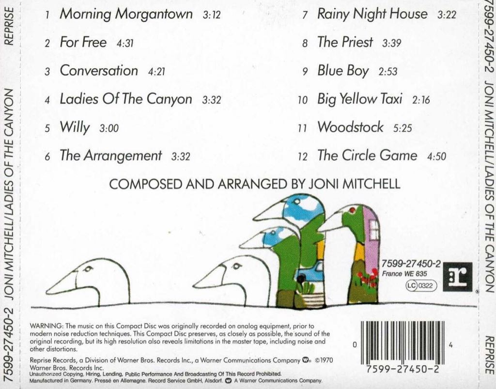 Ladies Of The Canyon - Mitchell, Joni (12”) music collectible - Main Image 2