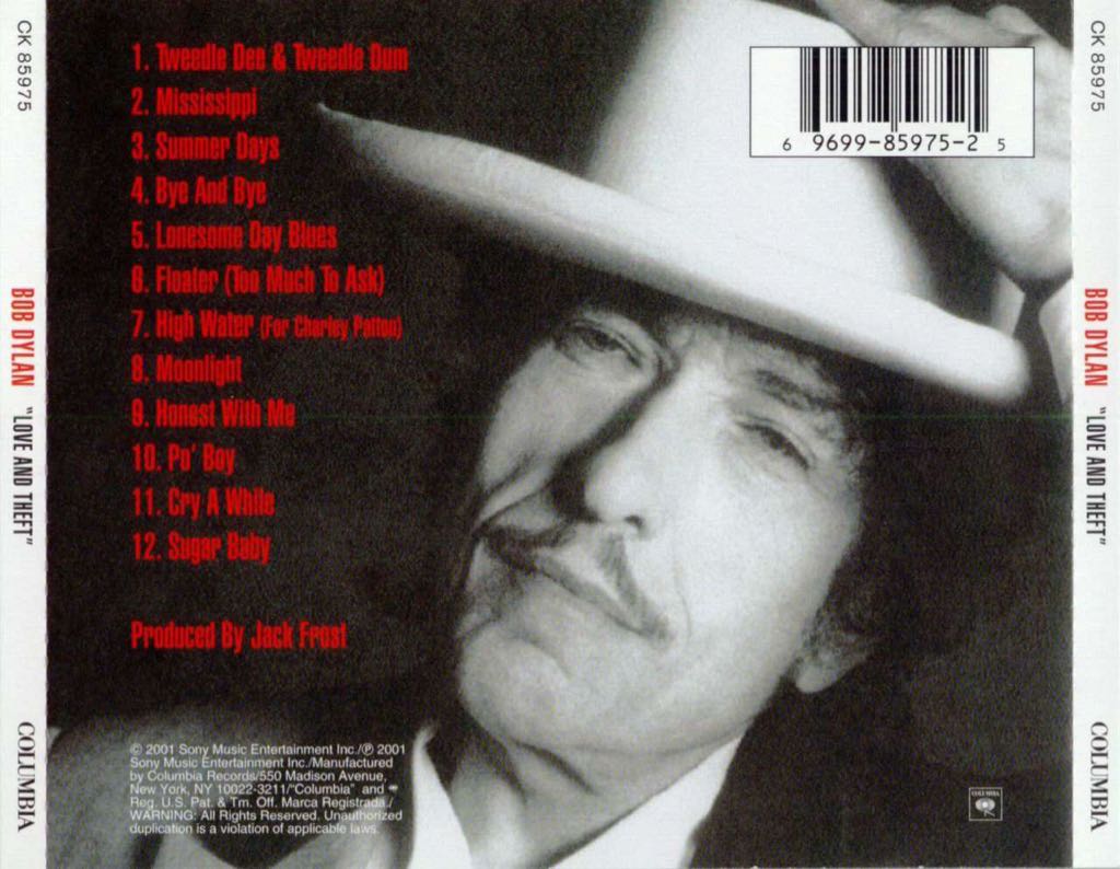 Love And Theft - Bob Dylan music collectible - Main Image 2