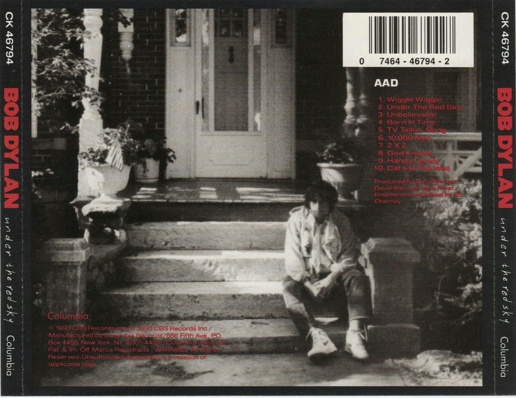 Under The Red Sky - Bob Dylan (CD) music collectible [Barcode 074644679427] - Main Image 2