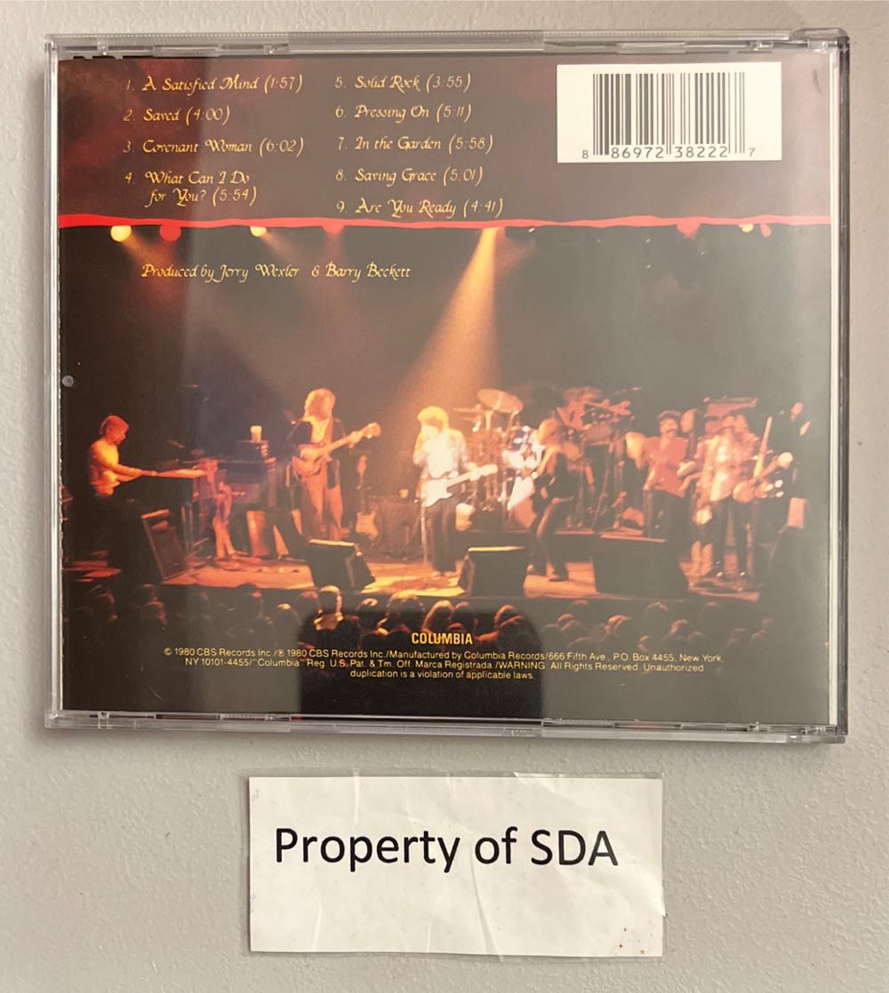 Saved - Bob Dylan (CD) music collectible [Barcode 886972382227] - Main Image 2