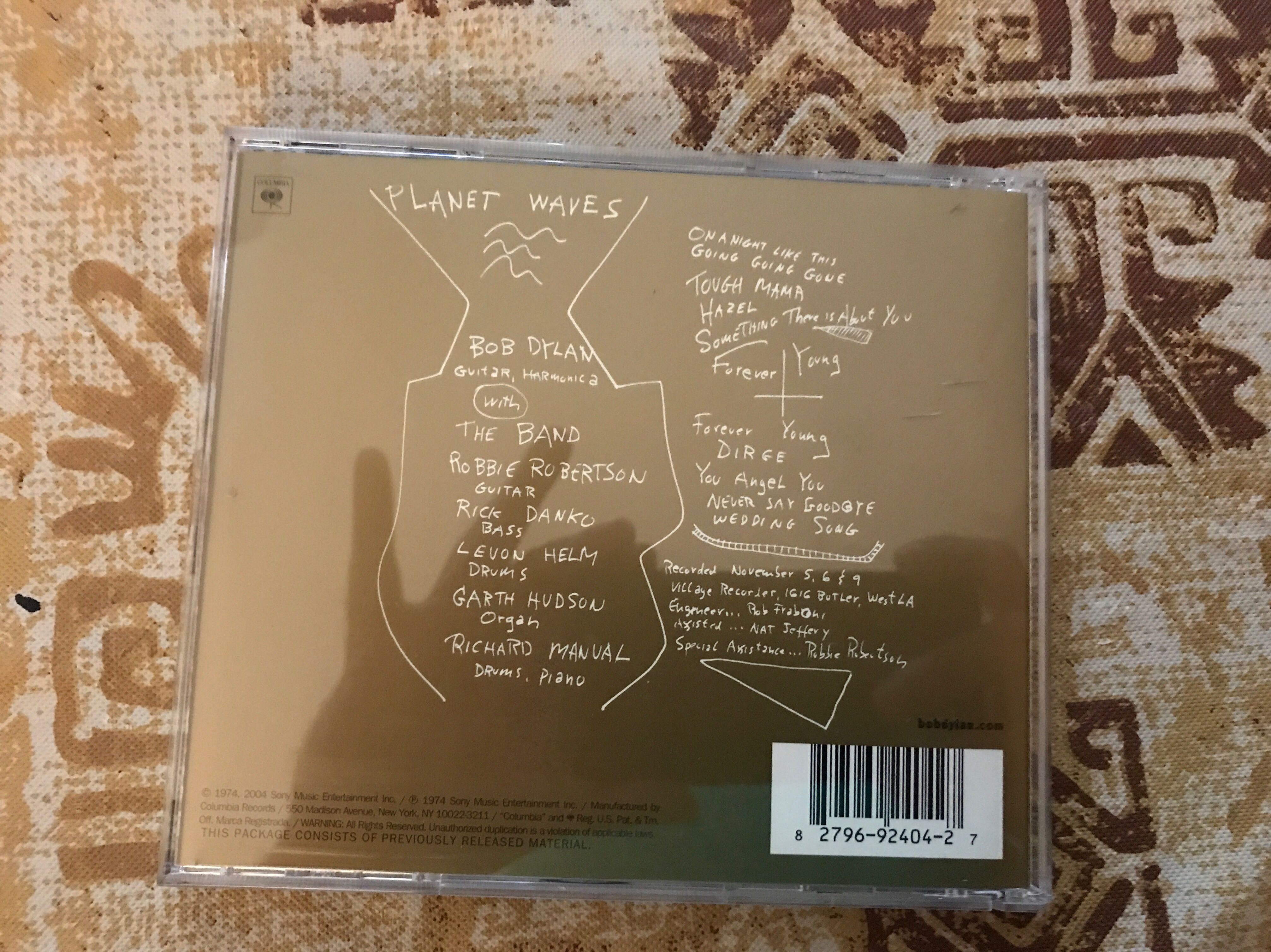 Planet Waves - Bob Dylan (CD) music collectible [Barcode 827969240427] - Main Image 2