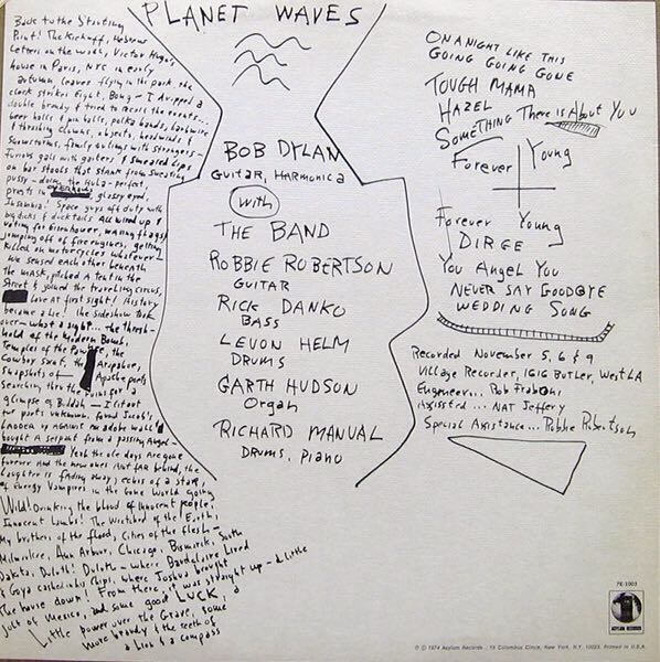 Planet Waves - Dylan, Bob (12” - 4212) music collectible - Main Image 2