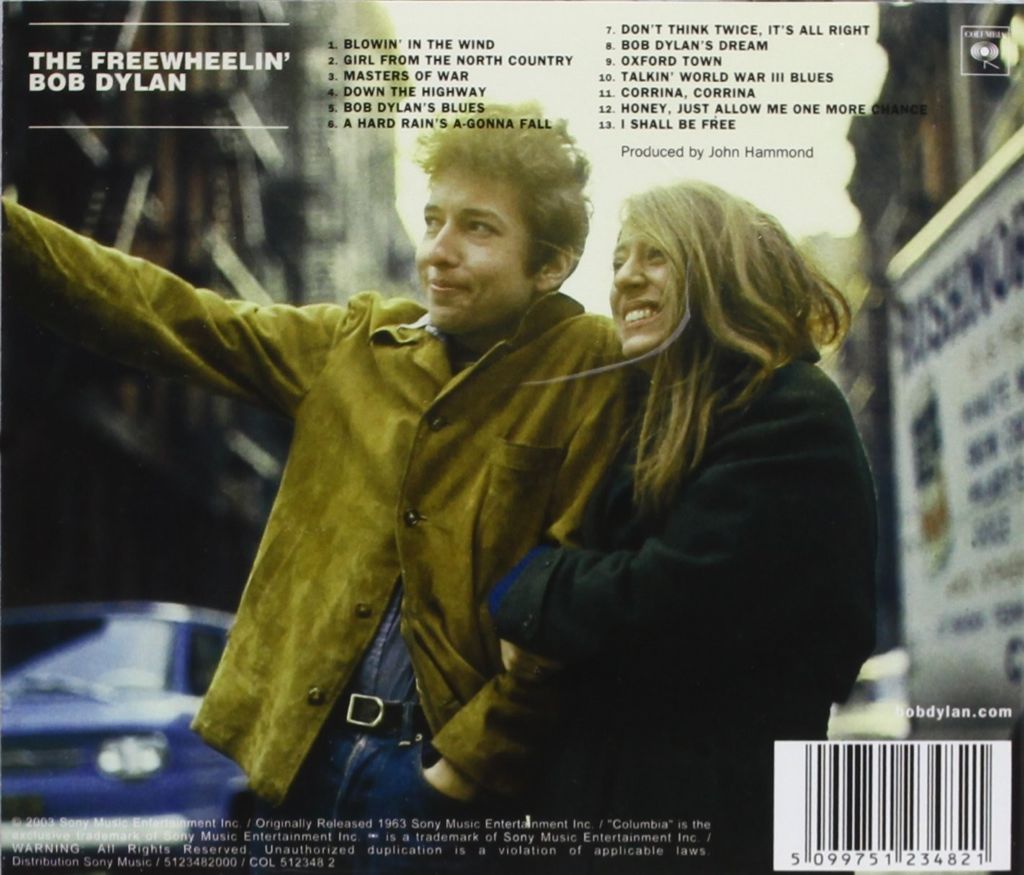 The Freewheelin’ Bob Dylan - Dylan, Bob (CD - 51) music collectible [Barcode 827969239629] - Main Image 2