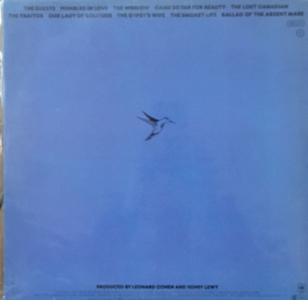 Recent Songs - Cohen, Leonard (12”) music collectible [Barcode 8718469530526] - Main Image 2