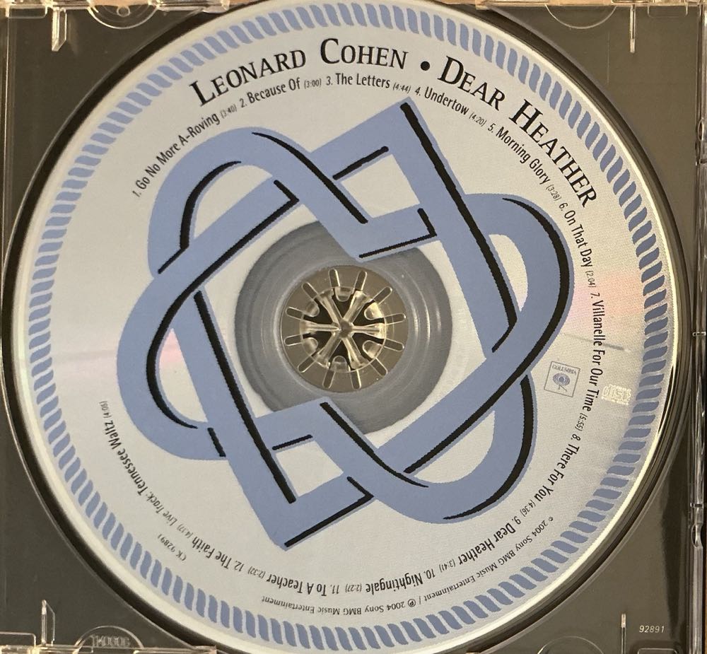 Dear Heather - Cohen, Leonard (CD - 4927) music collectible [Barcode 827969289129] - Main Image 3
