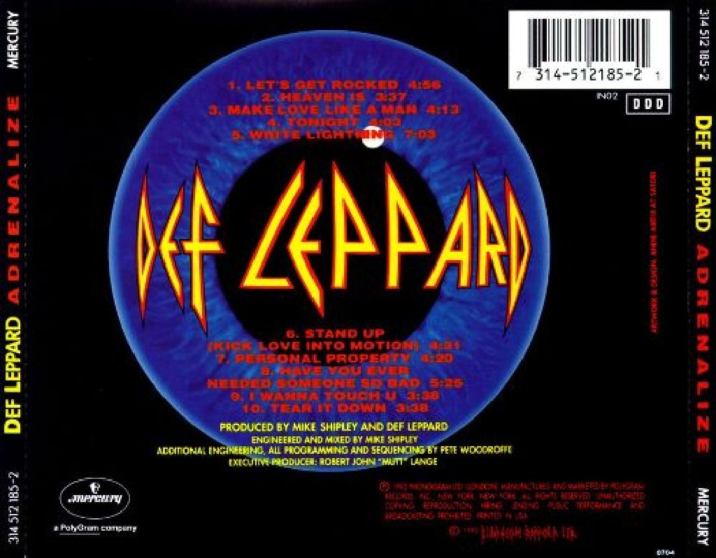 Adrenalize - Def Leppard (CD) music collectible - Main Image 2