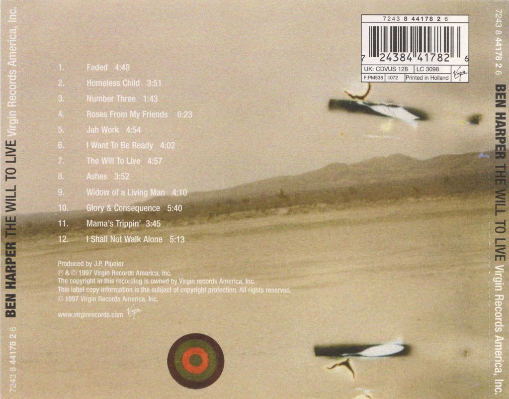 The Will To Live - Ben Harper (CD) music collectible [Barcode 724384559120] - Main Image 2