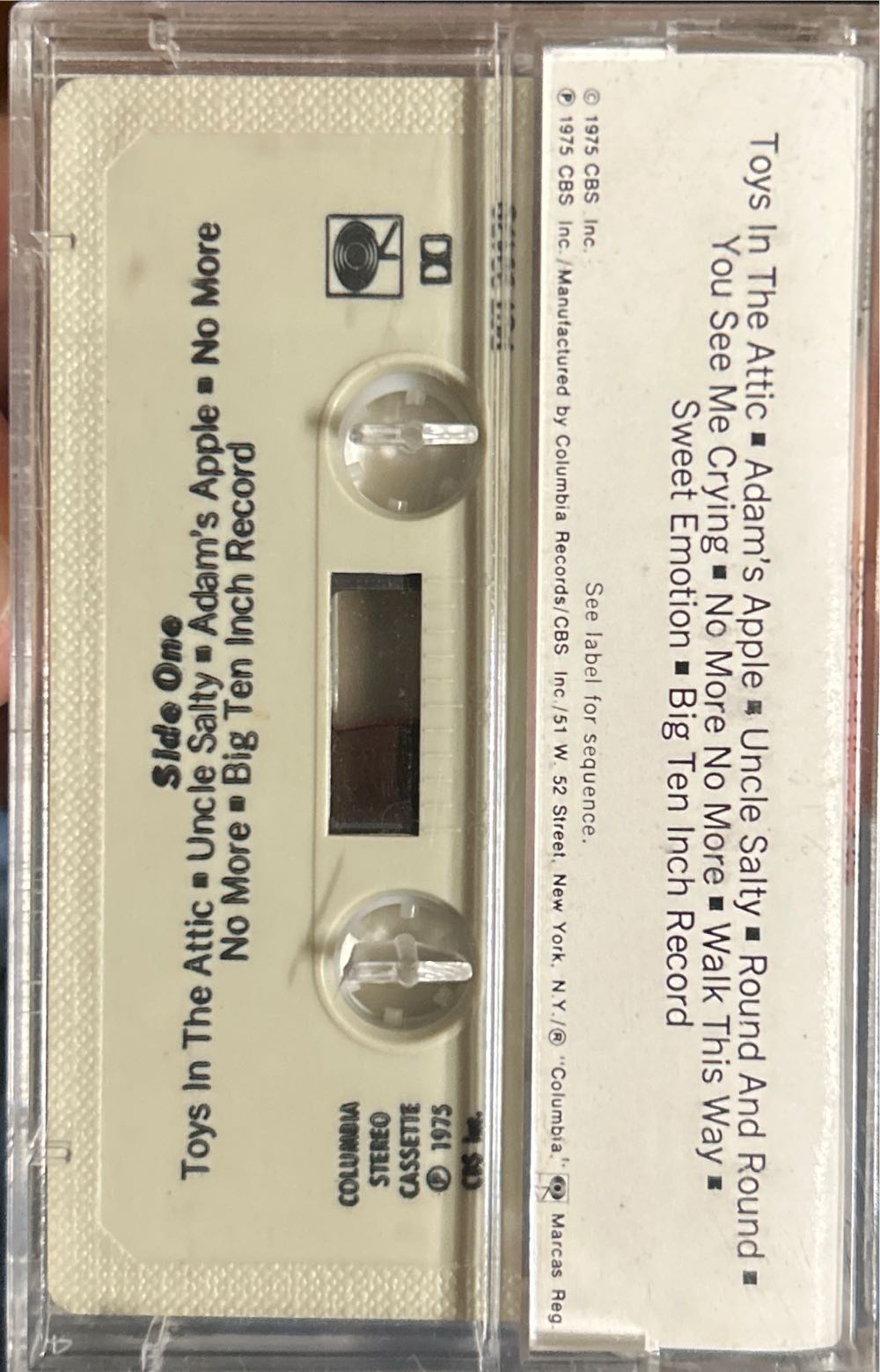 Toys In The Attic - Aerosmith (Cassette - 37) music collectible [Barcode 074643347945] - Main Image 2