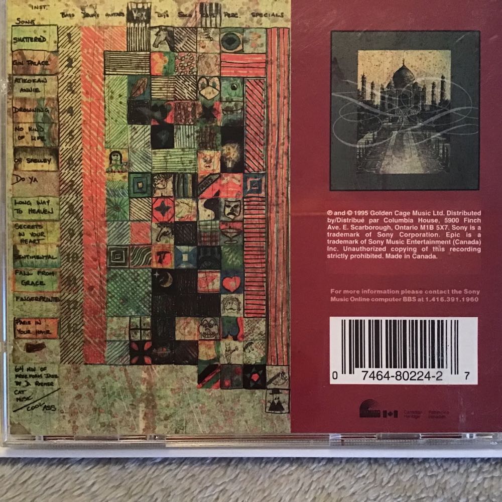 Gin Palace - Barney Bentall (CD - 64) music collectible [Barcode 074648022427] - Main Image 2