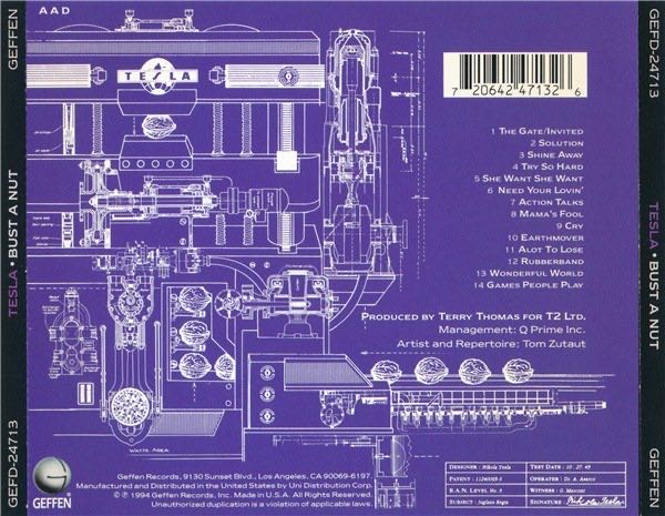 Bust A Nut - Tesla (CD - 69) music collectible - Main Image 2