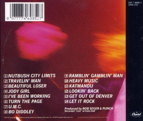 CD : Live Bullet - Seger, Bob & The Silver Bullet Band (MP3 - 74) music collectible [Barcode 077774608527] - Main Image 2