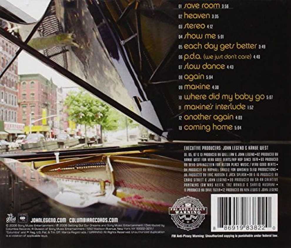 John Legend: Once Again - Legend, John (CD - 59) music collectible [Barcode 886970213424] - Main Image 3