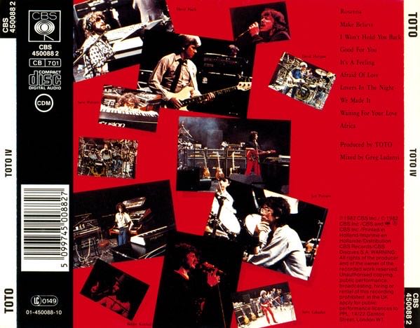 Toto IV - Toto (SACD - 42) music collectible [Barcode 696998654464] - Main Image 3