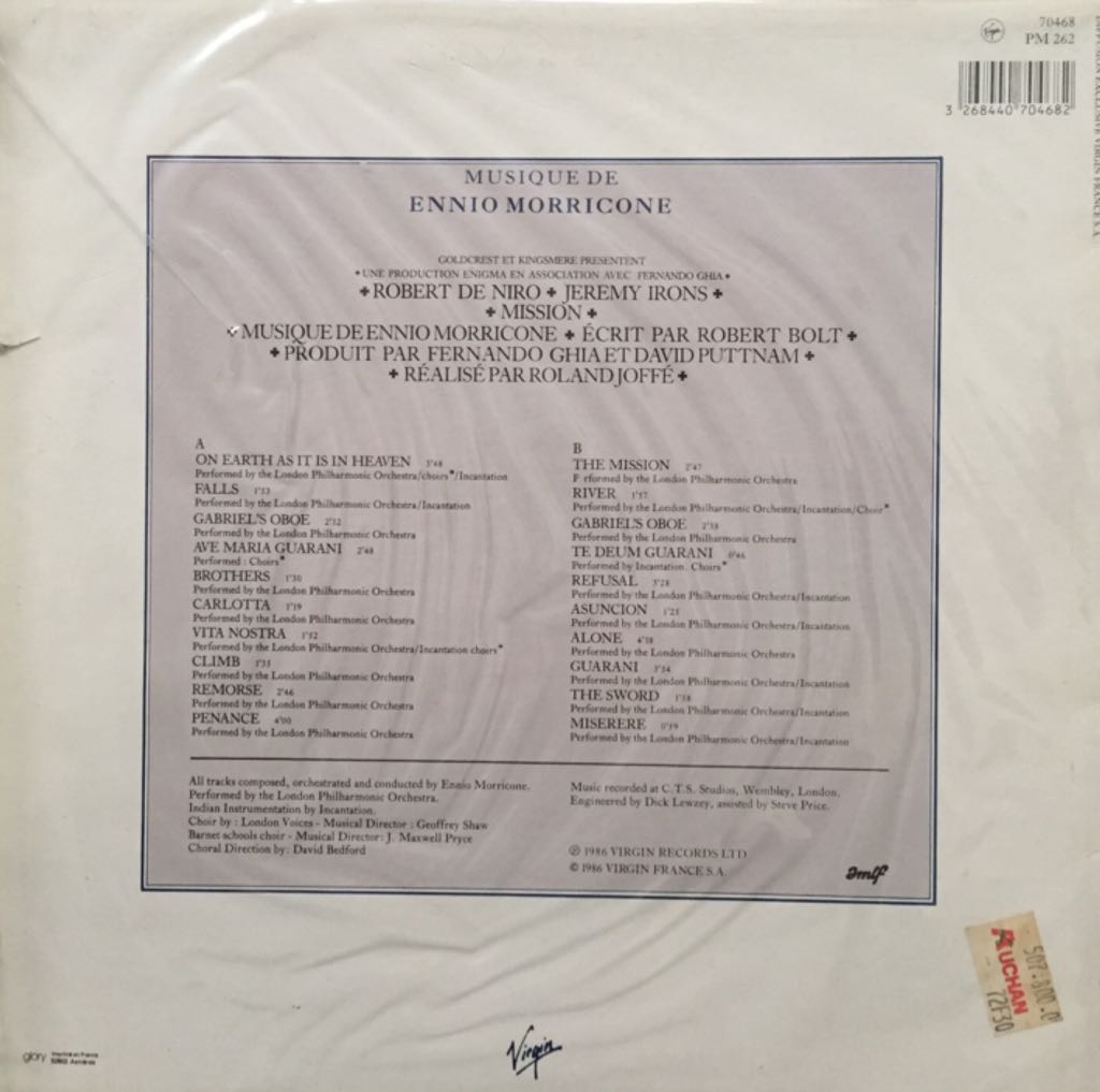 The Mission - Morricone, Ennio (12”) music collectible [Barcode 3268440704682] - Main Image 2