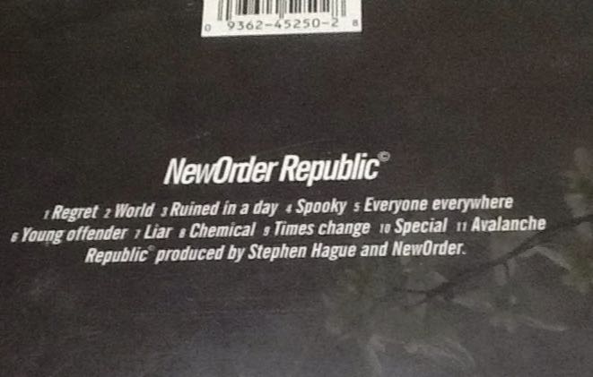Republic - New Order (CD) music collectible [Barcode 093624525028] - Main Image 2