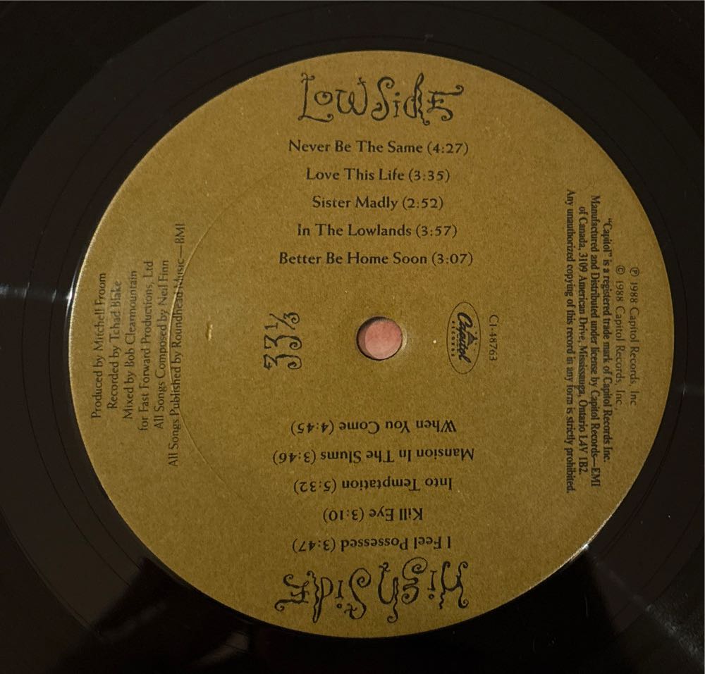 Temple Of Low Men - Crowded House (12”) music collectible [Barcode 077774876315] - Main Image 3