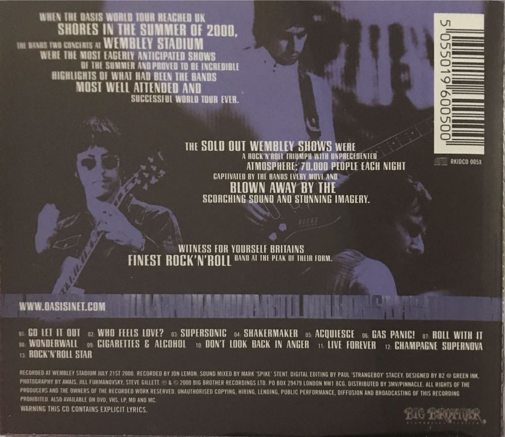 Familiar To Millions - Oasis (CD - 73) music collectible [Barcode 5055019600500] - Main Image 2