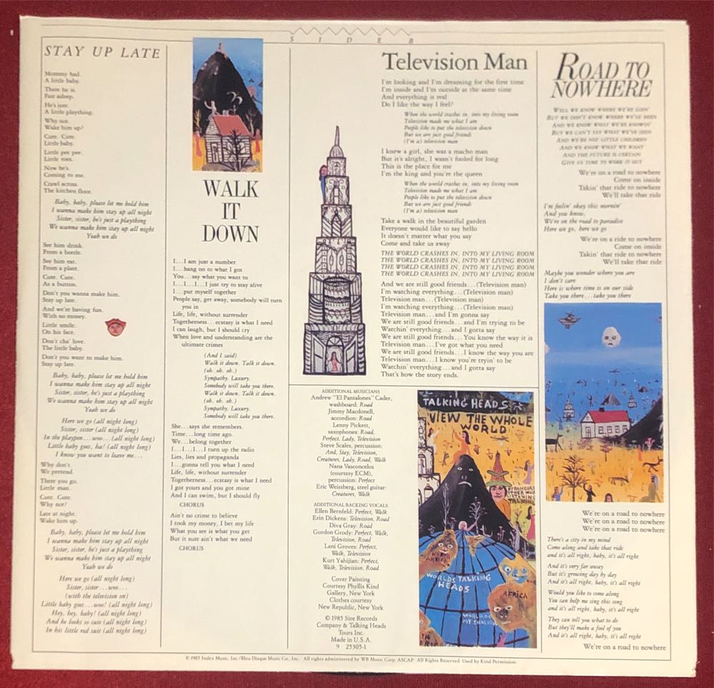 Little Creatures - Talking Heads (12” - 40) music collectible [Barcode 075992530514] - Main Image 4