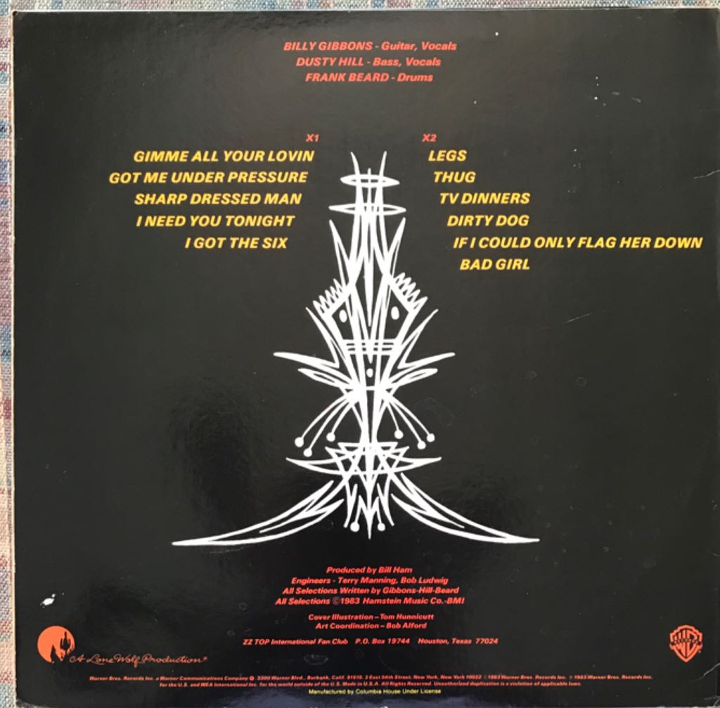 Eliminator - ZZ Top (12”) music collectible - Main Image 2