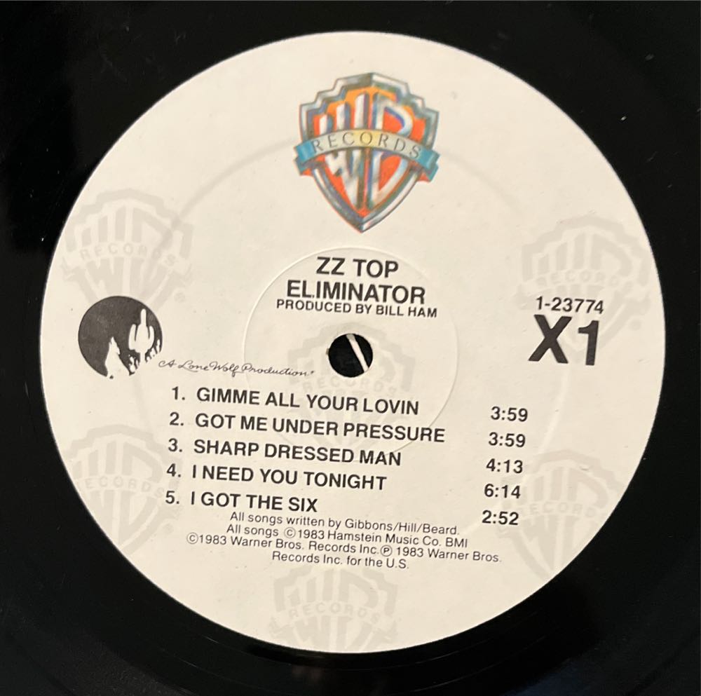 Eliminator - ZZ Top (12”) music collectible - Main Image 3