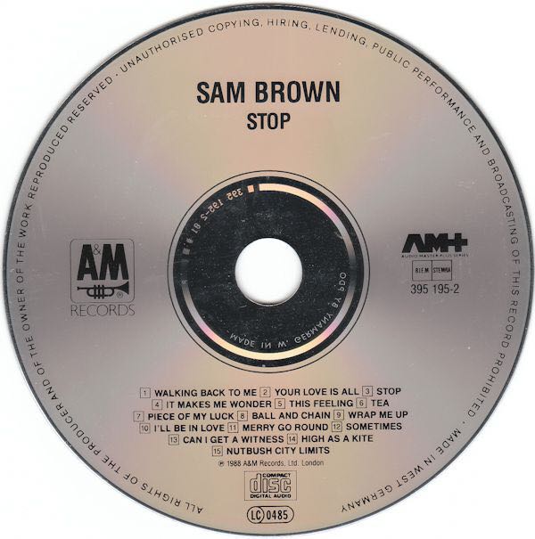 Stop! - Brown, Sam (CD - 55) music collectible [Barcode 082839519526] - Main Image 4