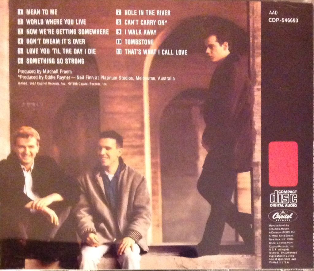 Crowded House - Crowded House (CD - 39) music collectible [Barcode 020831354127] - Main Image 2