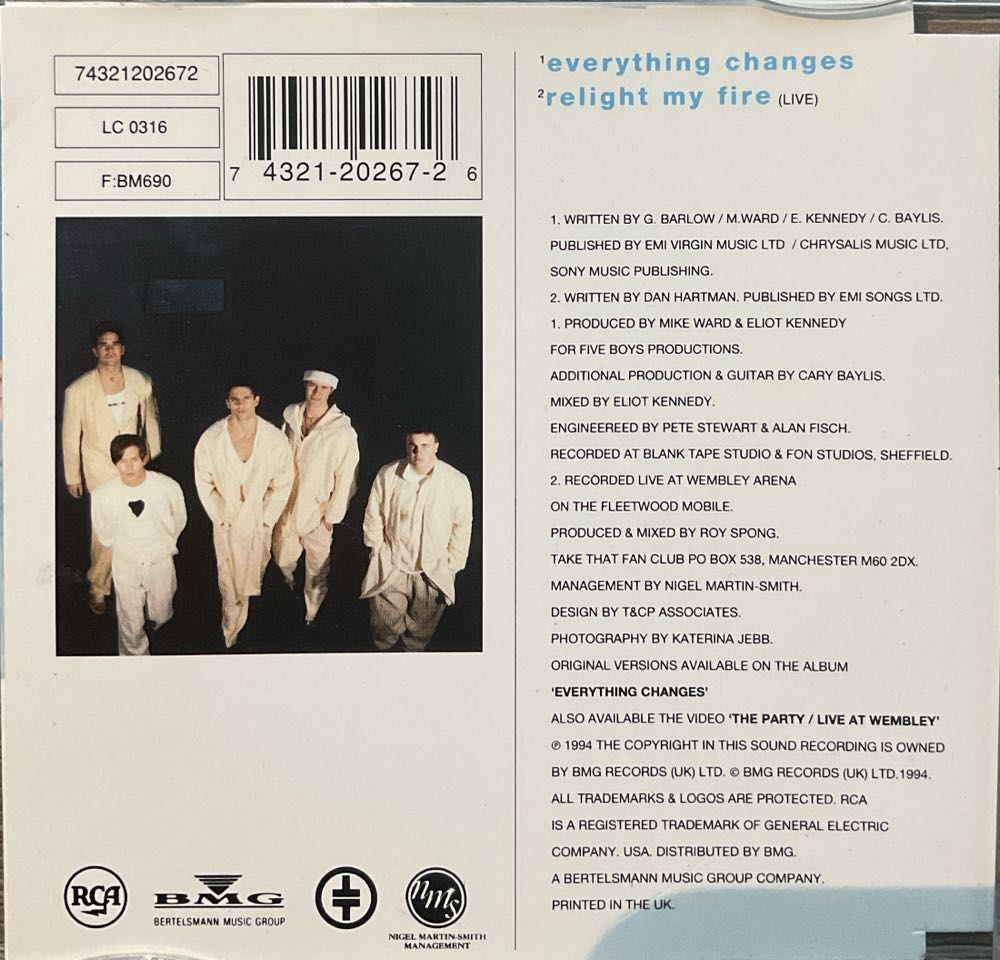 Take That - Everything Changes - Take That (CD - 10) music collectible - Main Image 2
