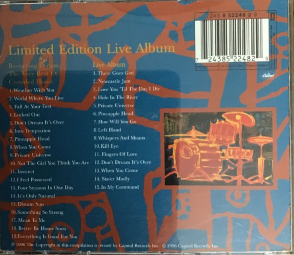 Very Best Of Crowded House, The - Crowded House (CD) music collectible - Main Image 2