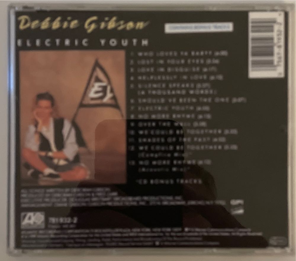 Electric Youth - Debbie Gibson (CD - 58) music collectible [Barcode 5122421193224] - Main Image 2