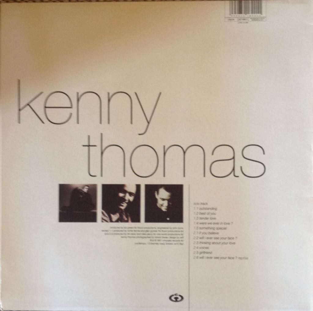 Voices - Kenny Thomas (12”) music collectible [Barcode 094632189011] - Main Image 2